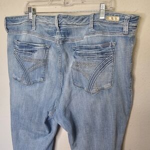 Seven7 Jeans‎ Size 24 Stars and Seven Back Pocket Straight Leg High Rise